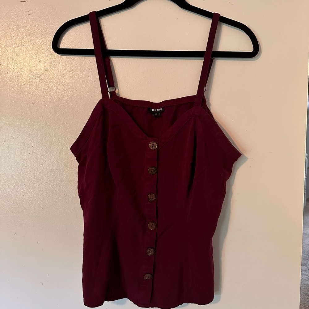 Torrid challis button down tank